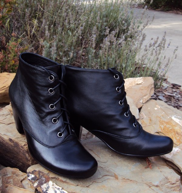 Victorian style laceup boots